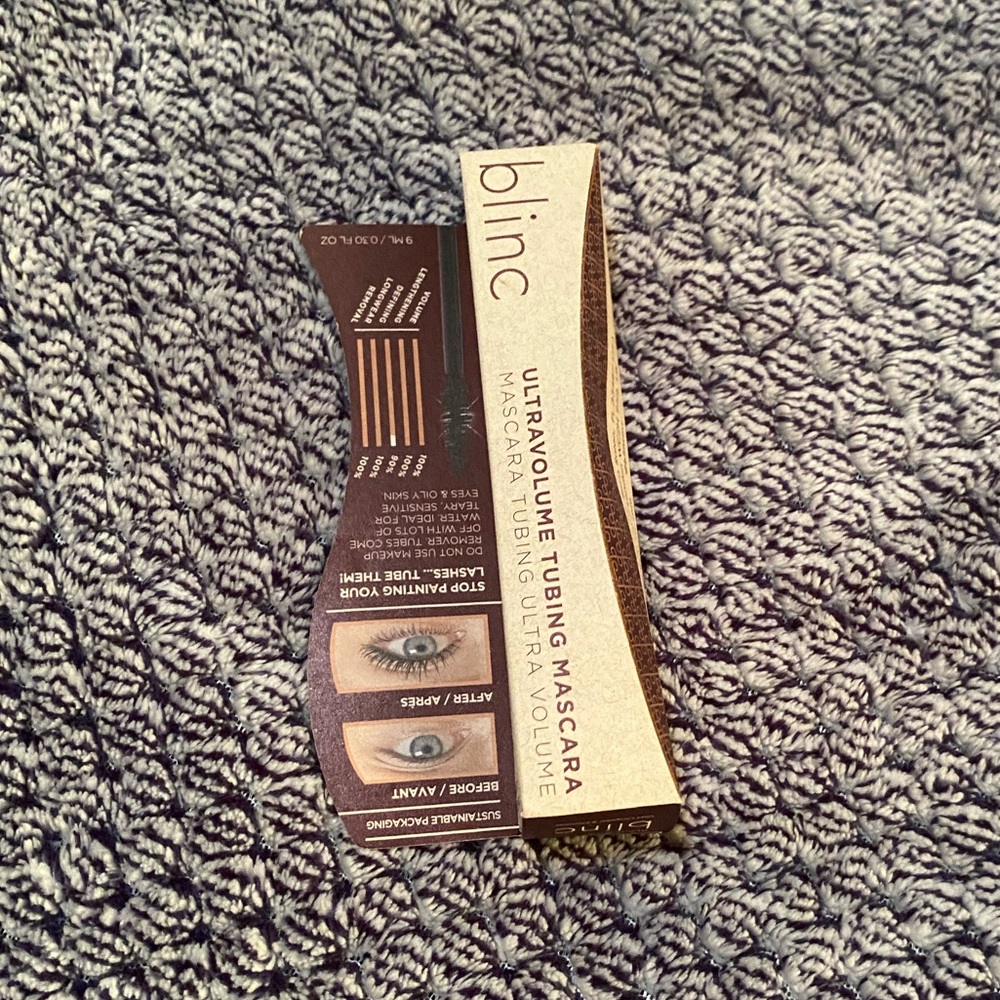 Eyeliner and mascara (Blinc and seraphine botanicals)